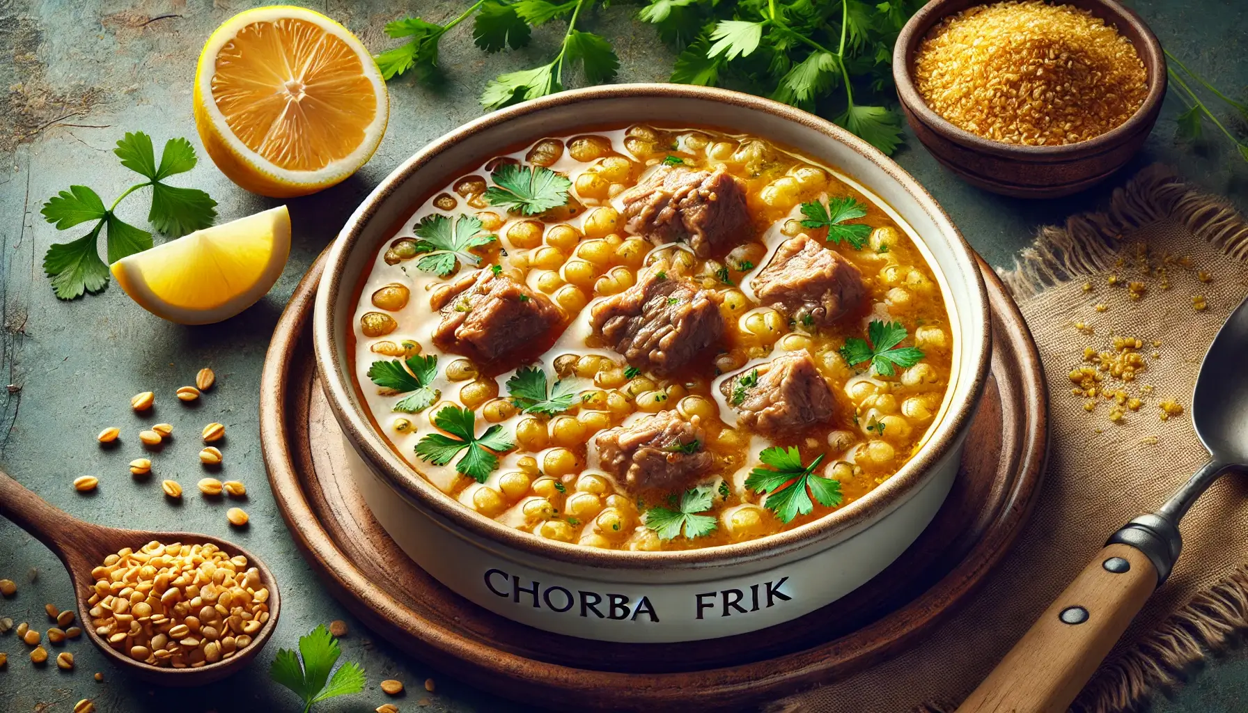 Chorba Frik Tarifi (Cezayir Buğday Çorbası)