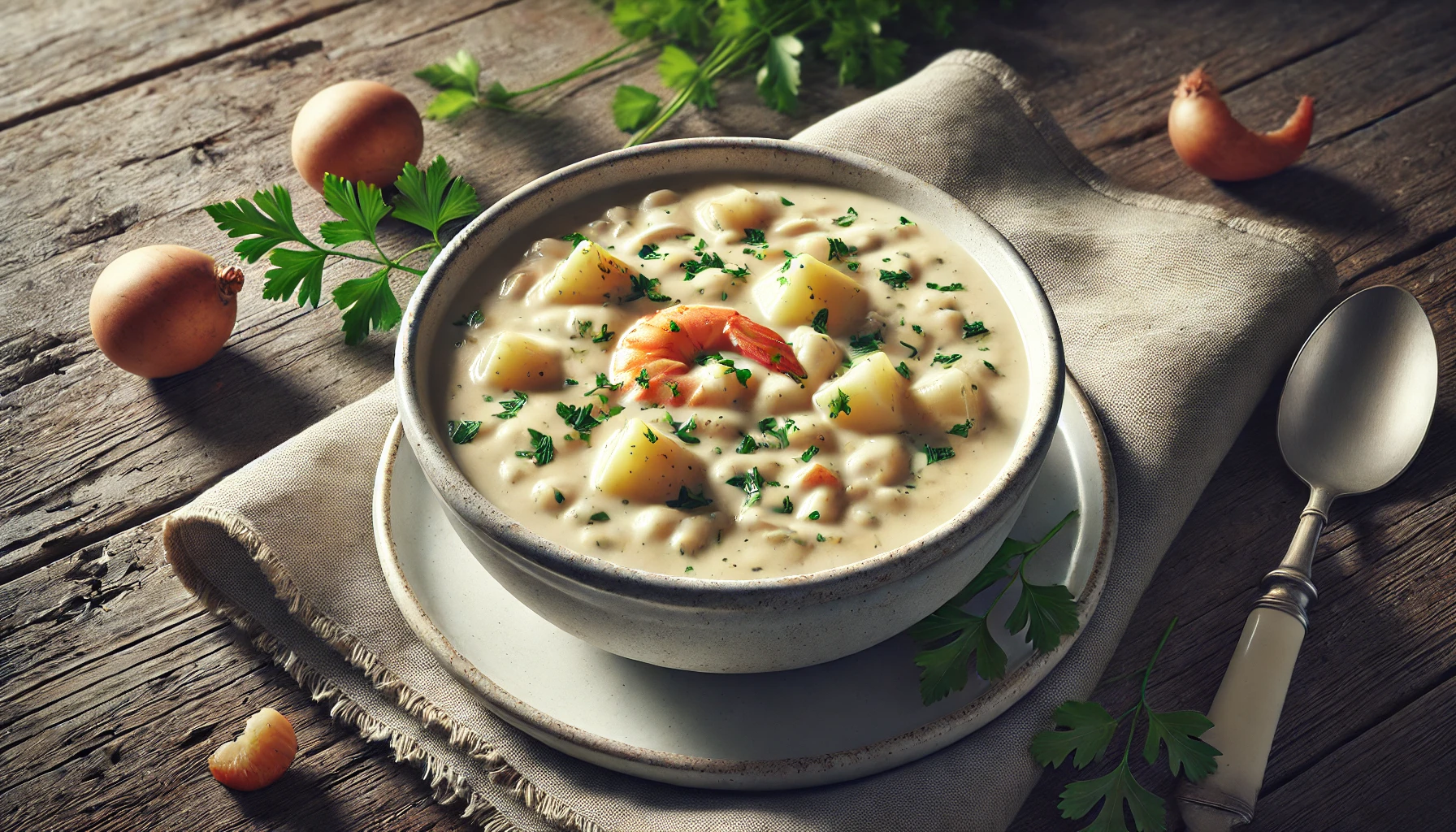 Clam Chowder Tarifi (New England Deniz Tarağı Çorbası)