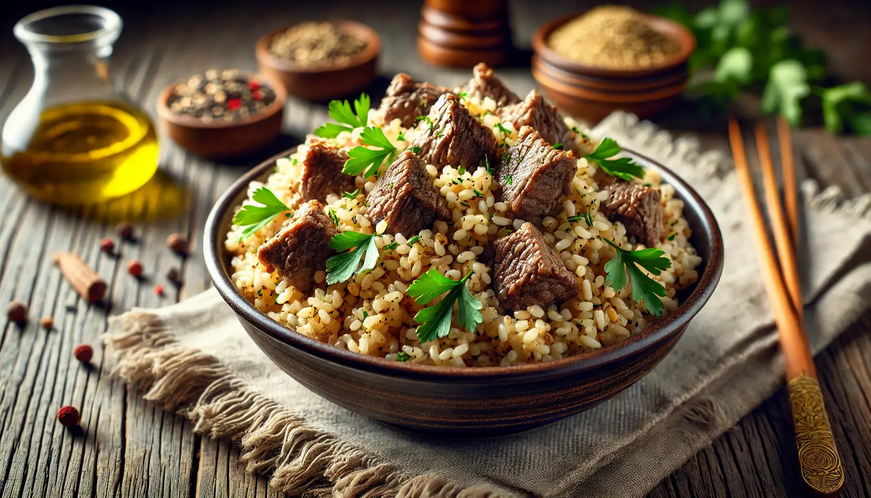 Etli Bulgur Pilavı Tarifi