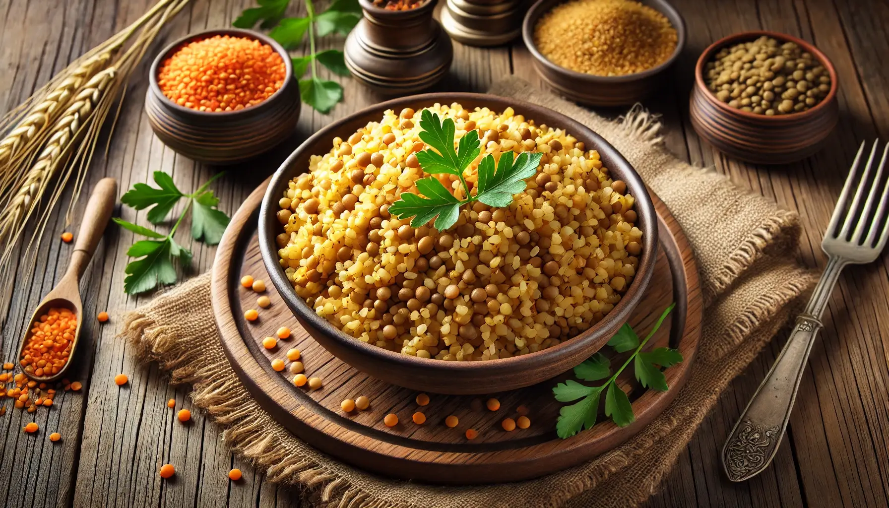 Mercimekli Bulgur Pilavı Tarifi