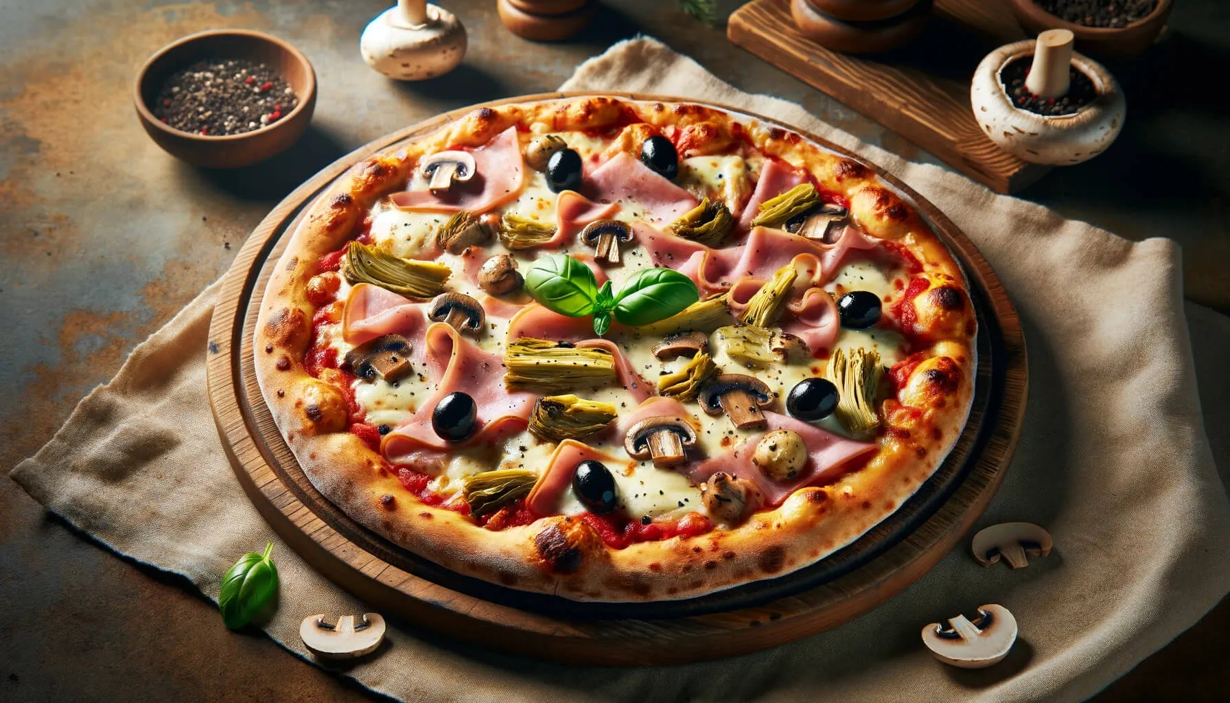 Pizza Capricciosa (Karışık Pizza) Tarifi