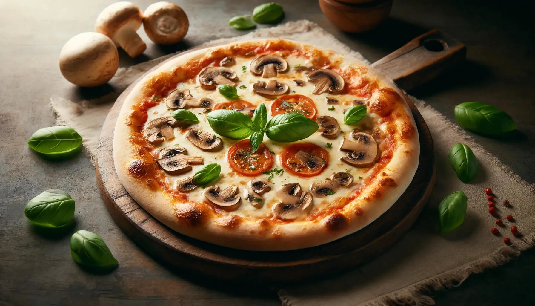 Pizza Funghi (Mantar Pizza) Tarifi