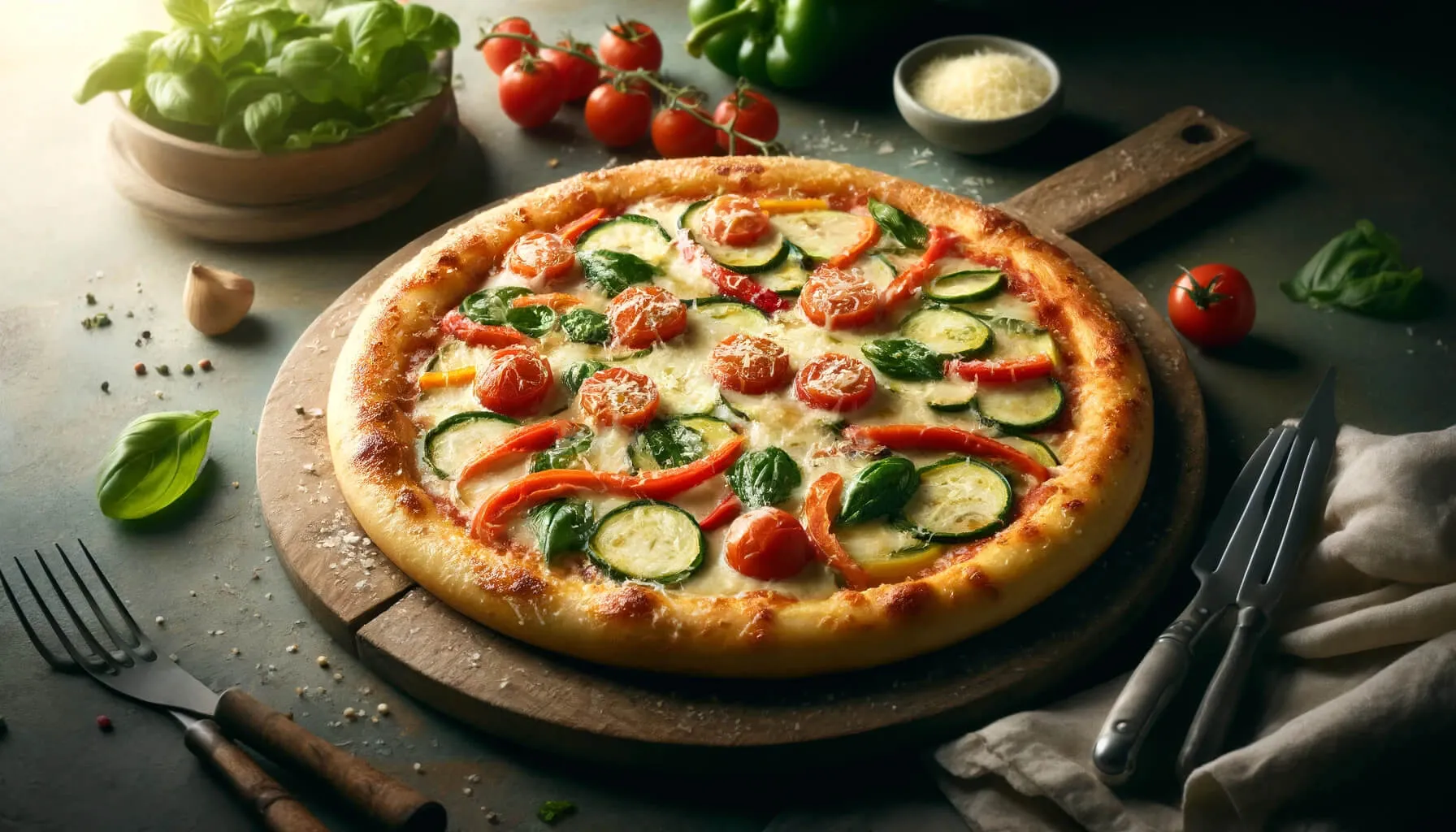 Pizza Verdure (Sebzeli Pizza) Tarifi